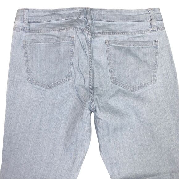 Life In Progress Womens Skinny Jeans Denim Light Wash Stretch Distressed Size 30 - Picture 4 of 6